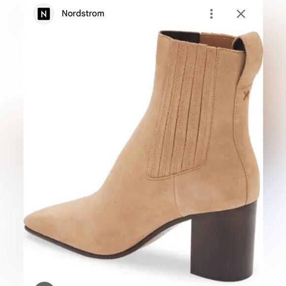 NEW RAG & BONE women's astra chelsea suede boot in black - Picture 1 of 6